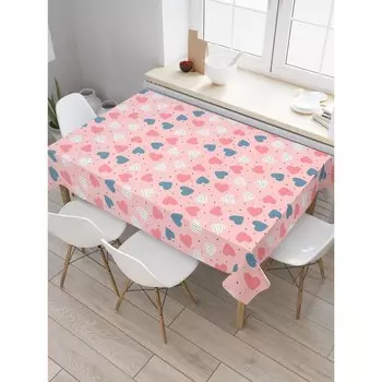 Скатерть на стол «Путь сердца», прямоугольная, сатен, размер 120х145 см