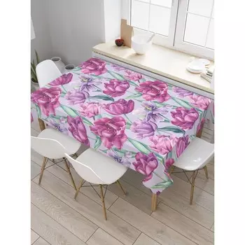 Скатерть на стол «Распускается жизнь», прямоугольная, оксфорд, размер 120х145 см