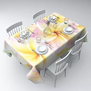 Скатерть «Нежная плюмерия», размер 145x220 см