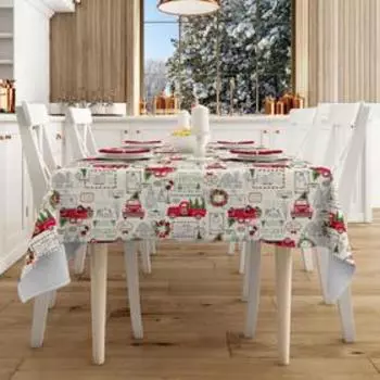 Скатерть «Новогоднее путешествие», размер 145х220 см