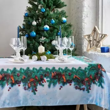 Скатерть «Новогодняя фантазия», размер 140x120 см