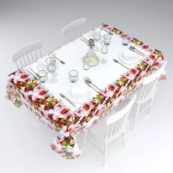 Скатерть «Подарочный орнамент», размер 140x220 см