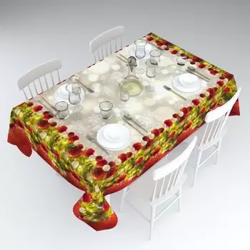 Скатерть «Праздничный венок», размер 145x220 см