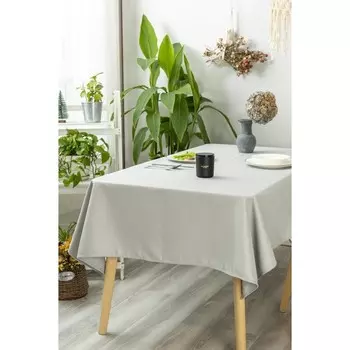 Скатерть, размер 140х220 см, цвет серебро