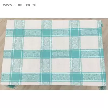 Скатерть, размер 160 250 см, цвет, зелёный, жаккард