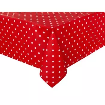 Скатерть Red polka dot, размер 140х150 см.