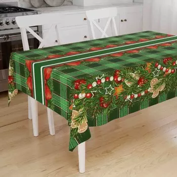 Скатерть новогодняя «Праздничный», 145145 см, рогожка 170 г/м, 100% хлопок