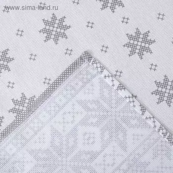 Скатерть новогодняя "Сканди стиль" 110х146 см, 100% хлопок, 164 г/м2