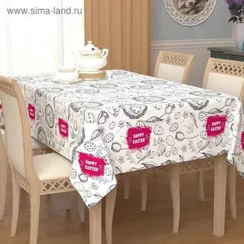 Скатерть, шелковистая, размер 120 x 140 см