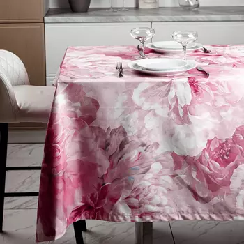 Скатерть Stenova Home Kamilla, размер 160х250 см, цвет розовый