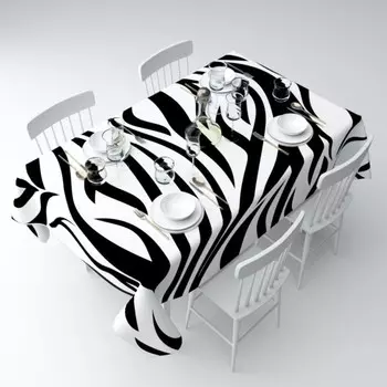 Скатерть «Узор-зебра», размер 145x120 см