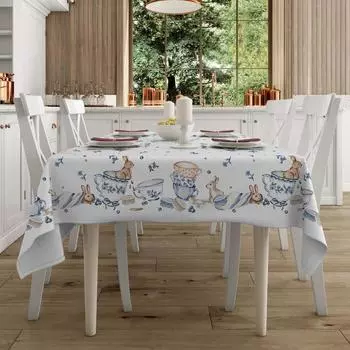 Скатерть «Зайчики», размер 145х180 см