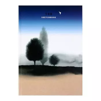 Скетчбук А5, 100 листов Amazing day, твёрдая обложка, матовая ламинация, блок офсет 100г/м