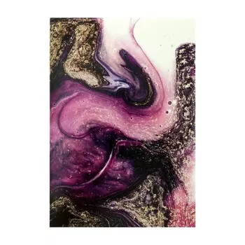 Скетчбук А5, 48 листов на клею "Мрамор и золото", обложка мелованный картон, блок 70 г/м2