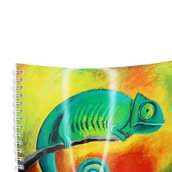 Скетчбук, квадрат 190 х 190 мм, 20 листов, на гребне, "Хамелеон", обложка мелованный картон, глянцевая ламинация, блок 100 г/м