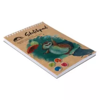 Скетчпад, А5, 70 листов, на гребне, 148 х 195 мм, "Белка", блок 100 г/м², отделка обложки: выборочный УФ-лак, жёсткая подложка