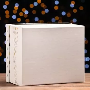 Складная коробка "Елочки", 31,2 х 25,6 х 16,1 см
