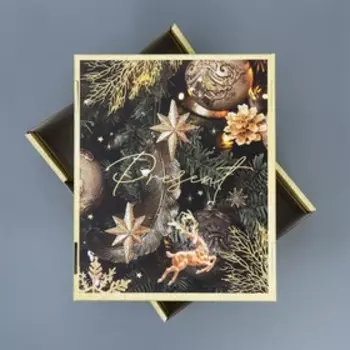 Коробка подарочная новогодняя складная «Фотографичная», 31 х 25.5 х 16 см, Новый год