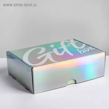 Складная коробка «Gift box», 30,5 × 22 × 9,5 см