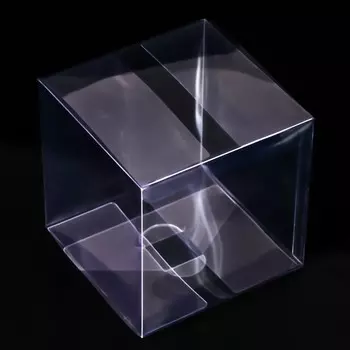 Складная прозрачная коробка из PVC, для упаковки подарков, 121212 см