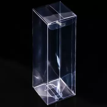 Складная прозрачная коробка из PVC, для упаковки подарков, 5515 см