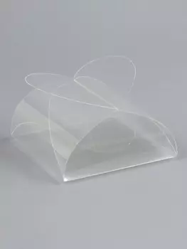 Складная прозрачная коробка из PVC, для упаковки подарков, 6.66.63 см