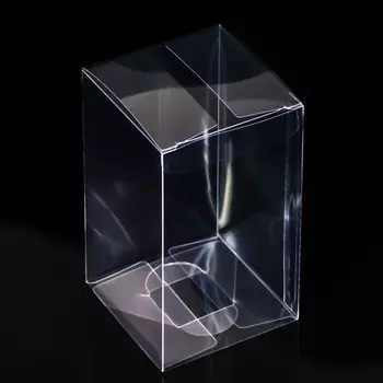 Складная прозрачная коробка из PVC, для упаковки подарков, 7712 см