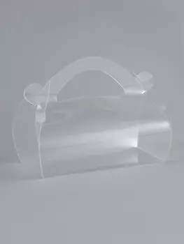 Складная прозрачная коробка из PVC, для упаковки подарков, 9.94.95.5 см