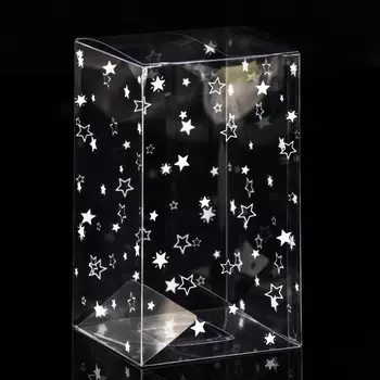 Складная прозрачная коробка из PVC, для упаковки подарков, «Звездопад»,1277 см