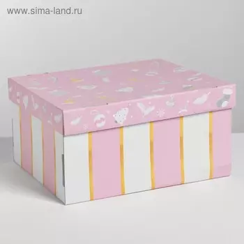 Складная коробка «Нежность», 31,2 × 25,6 × 16,1 см