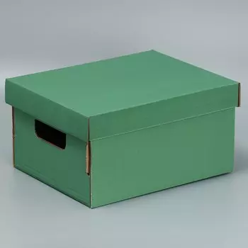 Коробка подарочная складная, упаковка, «Оливковая», 32.2 х 25.2 х 16,4 см