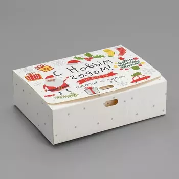 Коробка подарочная новогодняя складная «Детский подарок», 16.5 х 12 х 5 см, Новый год