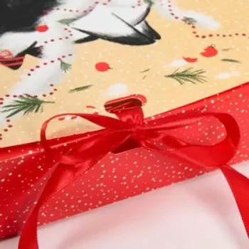 Складная коробка подарочная «Это Дед Мороз», 20 × 18 × 5 см