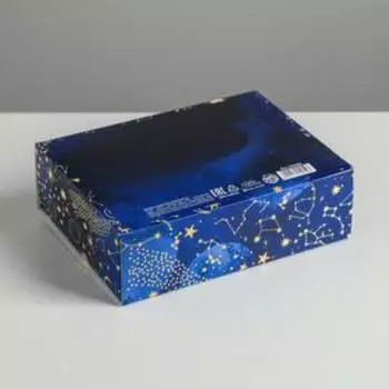 Коробка подарочная новогодняя складная «С Новым годом», 16.5 х 12 х 5 см