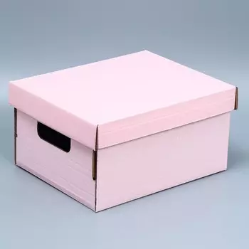 Складная коробка «Розовая», 32.2 х 25.2 х 16,4 см