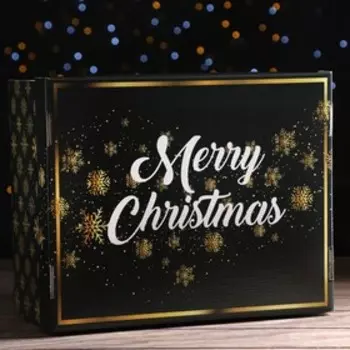 Складная коробка "Счастливого Рождества", 31,2 х 25,6 х 16,1 см, 1 шт.