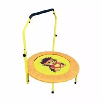 Складной мини-батут Perfetto Sport с ручкой, d=92 см, цвет оранжевый