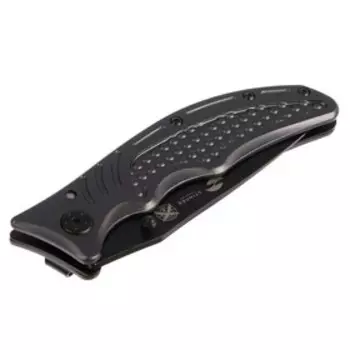 Складной нож Stinger, 90 мм, рукоять: сталь, алюминий, коробка картон