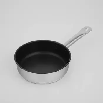 Сковорода «Общепит», d=20 см, h=6 см, корпус 0,6 мм, дно ТРС 3,5 мм, антипригарное покрытие, индукция