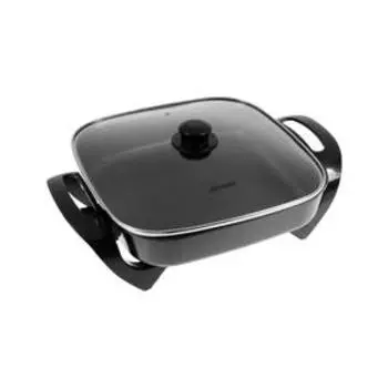 Сковорода электрическая "АКСИНЬЯ" КС-013, 1500 Вт, 30х30 см, глубина 7 см, черная