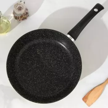 Сковорода Casta Color, d=24 см, пластиковая ручка, антипригарное покрытие, цвет цвет зелёный