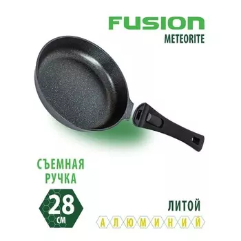 Сковорода Fusion FP2804D, антипригарное покрытие, d=28 см, цвет чёрный