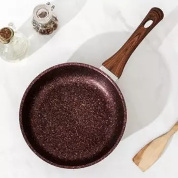 Сковорода Granit ultra red, d=22 см, пластиковая ручка, антипригарное покрытие, цвет бронзовый
