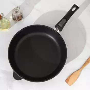 Сковорода «Титан. Особенная», d=28 см, съёмная ручка, антипригарное покрытие, цвет чёрный