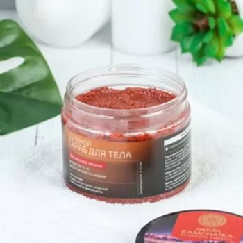 Скраб для тела соляной Natura Kamchatka «Огненная земля», 300 мл