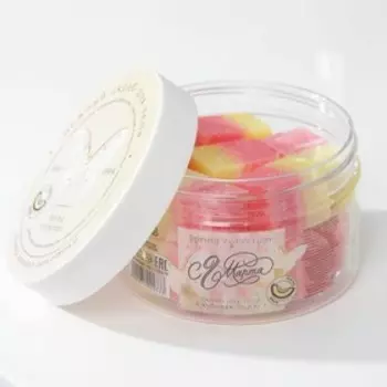 Скраб для тела в форме кубиков "С 8 марта!", спелая дыня, 200 г