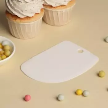 Шпатель кондитерский Доляна, 12,58,5 см, цвет белый