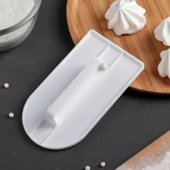 Шпатель кондитерский KONFINETTA, 1582.5 см, с ручкой, белый