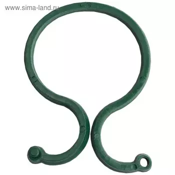 Скрепка садовая, набор 25 шт, пластик, зелёная, GRINDA