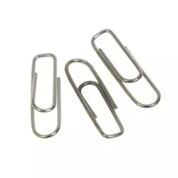 Скрепки канцелярские GLOBUS, 100 шт., 22 мм, никелированные